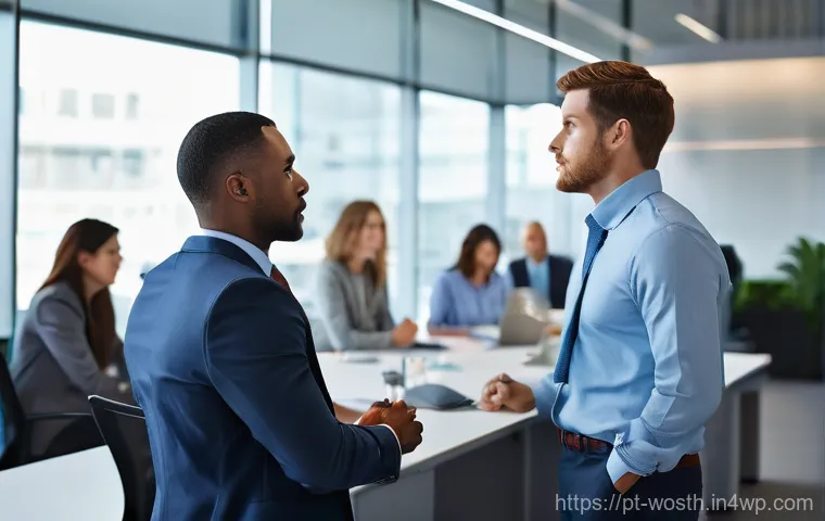 가치 기반 경력과 직장 내 갈등 해결하기 - Here are three detailed image generation prompts in English, adhering to all specified guidelines: 가치 기반 경력과 직장 내 갈등 해결하기 - Here are three detailed image generation prompts in English, adhering to all specified guidelines: