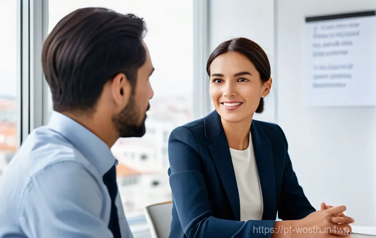 가치 기반 경력과 직장 내 갈등 해결하기 - Image Prompt 1: Constructive Dialogue and Empathy in the Workplace** 가치 기반 경력과 직장 내 갈등 해결하기 - Image Prompt 1: Constructive Dialogue and Empathy in the Workplace**